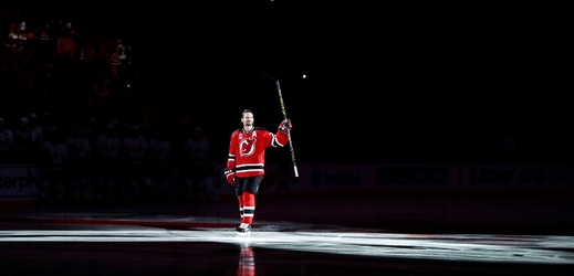 Bývalý český hokejista Patrik Eliáš pří při ukončení hokejové kariéry.