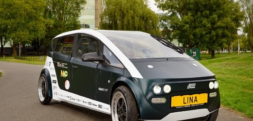 Biologicky rozložitelné auto vyrobeno v Nizozemsku. 