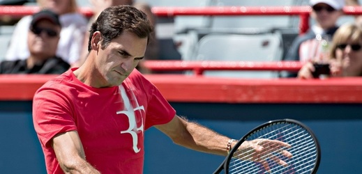 Tenista Roger Federer na turnaji v Montrealu.