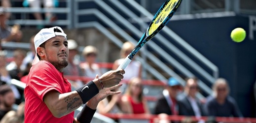 Australský tenista Nick Kyrgios v zápase na turnaji v Montrealu.