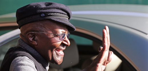 Jihoafrický aktivista Desmond Tutu.