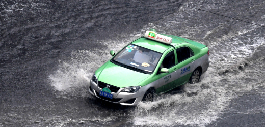 Mnoho čínských měst bylo zaplaveno.