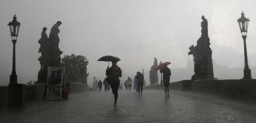 Nejvíce pršelo ve Středočeském kraji a Praze, Jihomoravský kraj byl naopak téměř bez srážek.