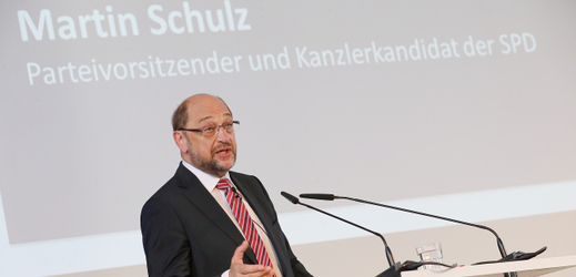 Kandidát německé sociální demokracie na kancléře Martin Schulz.