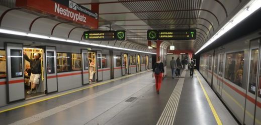Metro ve Vídni. 