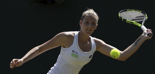 Tenistka Kristýna Plíšková na turnaji v New Havenu.