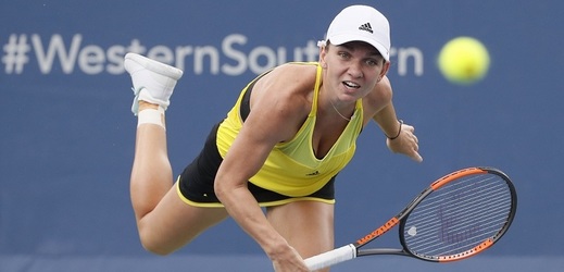 Rumunská tenistka Simona Halepová ve finále turnaje v Cincinnati.