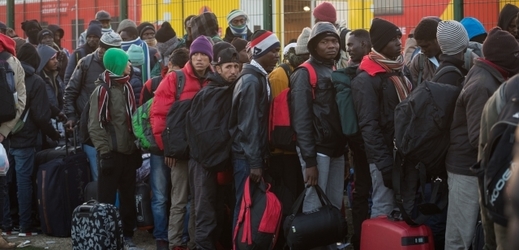Uprchlíci ve francouzském Calais.