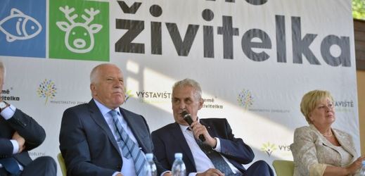 (Zleva) Václav Klaus a Miloš Zeman. 