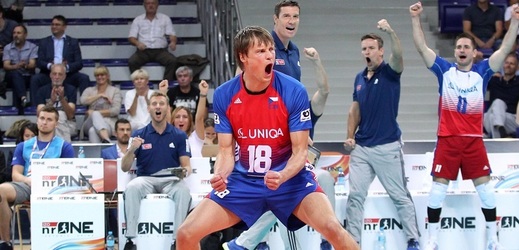 Čeští volejbalisté vyhráli na Mistrovství Evropy proti Slovensku.