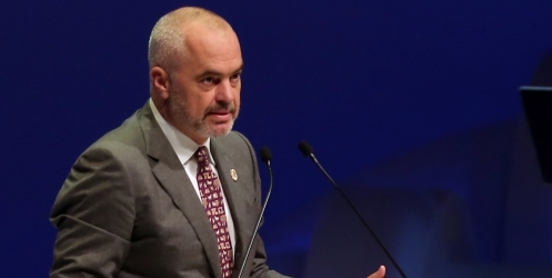 Předseda albánské vlády Edi Rama.