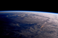 Pohled z vesmíru na hurikán Harvey pořízený americkým Národním úřadem pro letectví a kosmonautiku NASA.