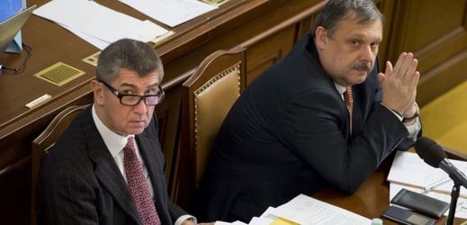 Andrej Babiš (vlevo) a předseda sněmovního rozpočtového výboru Václav Votava.