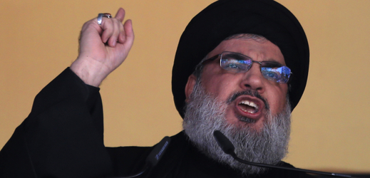 Šéf libanonského radikálního hnutí Hizballáh Hasan Nasralláh.