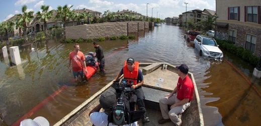 Hurikán Harvey způsobil v Texasu mohutné záplavy. 