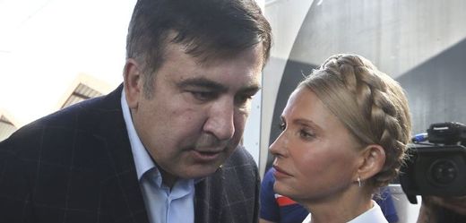 Michail Saakašvili a Julia Tymošenková.