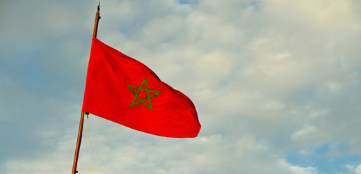 Vlajka Maroka.