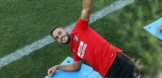 Fotbalista Atlética Madrid při tréninku (ilustrační foto). 