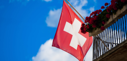 Švýcarská vlajka.