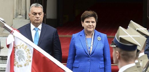 Maďarský premiér Viktor Orbán a polská premiérka Beata Szydlová.