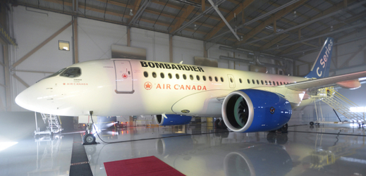 Letadlo firmy Bombardier.