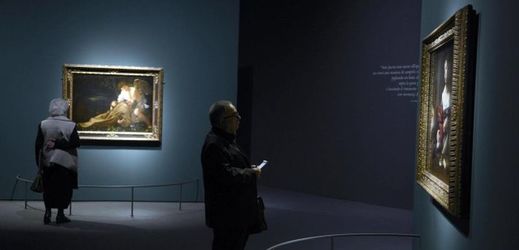 Výstava děl italského malíře Caravaggia v Miláně.