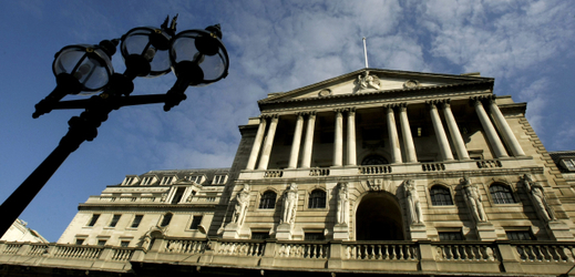 Britská centrální banka.