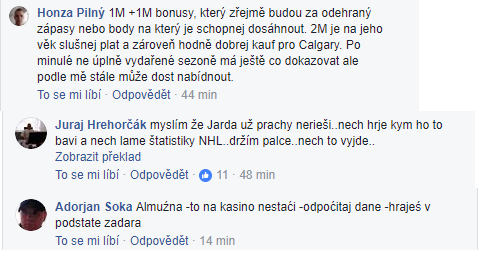 Názor fanoušků na plat Jaromíra Jágra.