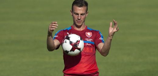 Záložník české fotbalové reprezentace Vladimír Darida. 