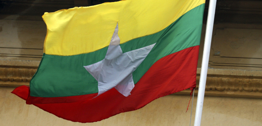 Barmská vlajka.