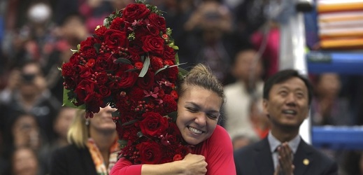Tenistka Simona Halepová a její radost z pozice světové jedničky