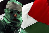 Příznivec radikálního palestinského hnutí Hamas.