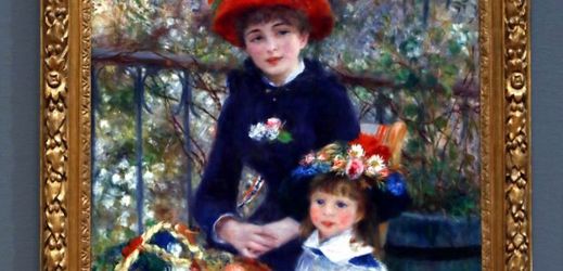 Obraz Dvě sestry (na terase) francouzského impresionisty Pierra-Augusta Renoira.