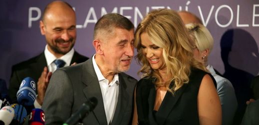 Andrej Babiš s manželkou Monikou.