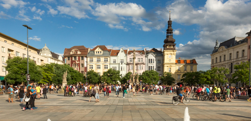 Na ilustračním snímku Masarykovo náměstí v Ostravě.