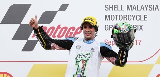 Italský motocyklový závodník Franco Morbidelli se stal poprvé v kariéře mistrem světa Moto2 (ilustrační foto).