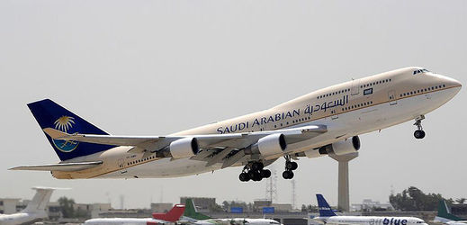 Letadlo Saudi Arabian Airlines.