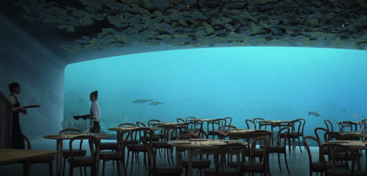 První podmořská restaurace v Evropě.