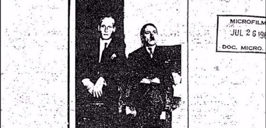 Fotka informátora Phillipa Citroena s mužem, co měl údajně být Adolf Hitler.
