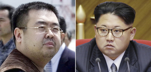 Bratři Kim Čong-nam (vlevo) a Kim Čong-un.