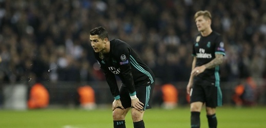 Cristiano Ronaldo a jeho zklamání po zápase s Tottenhamem.