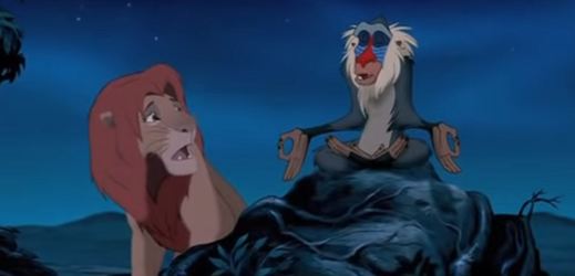 Snímek z filmu Lví král.