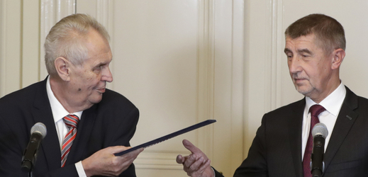 Prezident Miloš Zeman a předseda hnutí ANO Andrej Babiš.