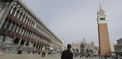 Náměstí svatého Marka v Benátkách. 