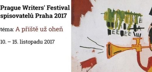 Vizuál Festivalu spisovatelů Praha.