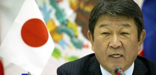 Japonský ministr hospodářství Tošimicu Motegi. 