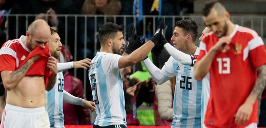 Fotbalisté Argentiny vyhráli v Rusku.