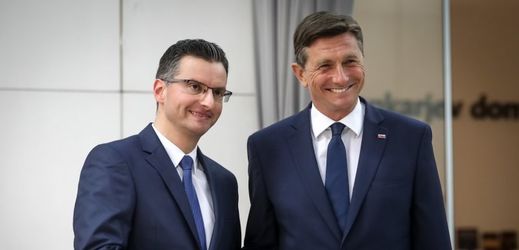 Marjan Šarec (vlevo) a Borut Pahor.
