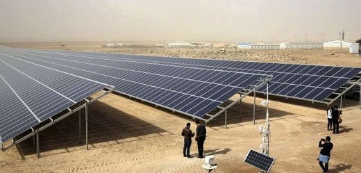 Solární elektrárna v uprchlickém táboře Zaatarí.
