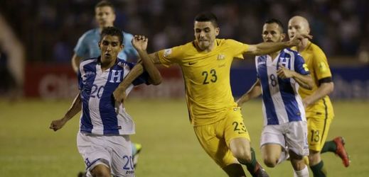 První barážový zápas mezi Austrálií a Hondurasem skončil bezbrankovou remízou.